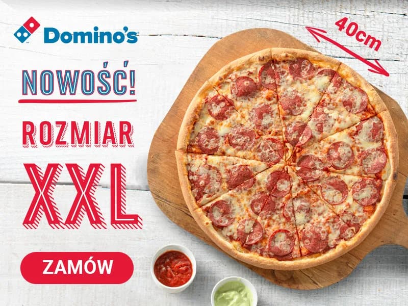 Ile cm ma pizza XXL w Domino's? Zaskakująca średnica pizzy!
