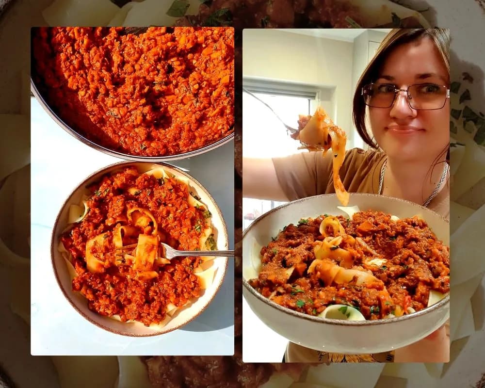 Pyszne spaghetti bolognese z soczewicą - zdrowa alternatywa dla mięsa Pyszne spaghetti bolognese z soczewicą - zdrowa alternatywa dla mięsa